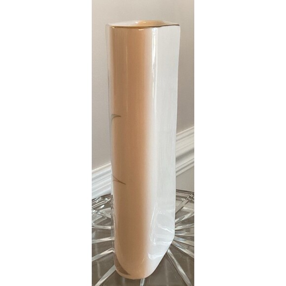 Otagiri Japan Gold Trimmed Iris Accent 7” x 4” (approximately) Vase. - Picture 2 of 10